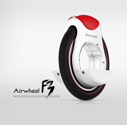 Con la ayuda de las conchas, Airwheel F3 es más seguro y más de moda.